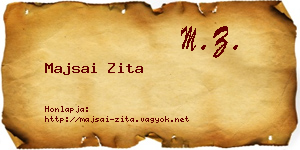 Majsai Zita névjegykártya